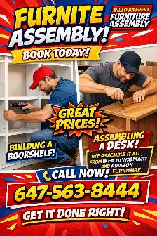 ikea Walmart Amazon furniture assembly