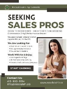 Door-to-Door Sales – High-Ticket Commission Only (GTA)