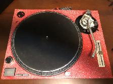 PAIR of Technics 1200 MK2 DJ Turntables AND Mackie Mixing Board