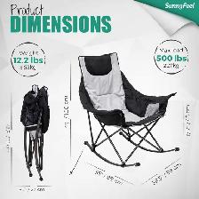 SUNNYFEEL Portable Rocking Camping Chair - Photo 3