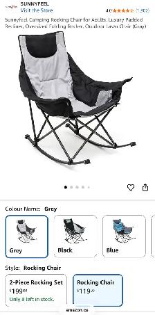 SUNNYFEEL Portable Rocking Camping Chair - Photo 8
