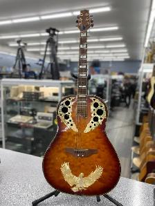 Custom Ovation Style Acoustic Electric Guitar