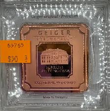 Schloss Guldengossa 100g Collectable Pure Copper ( .999 ) Bars - Photo 2