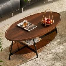 SHRINE Modern Oval Coffee Table - Photo 5