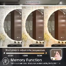 Keonjinn 32" Round LED Bathroom Mirror - Photo 3