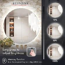 Keonjinn 32" Round LED Bathroom Mirror - Photo 4