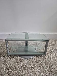 FREE DELIVERY Glass Swivel TV Stand / TV Cabinet / Entertainment - Photo 8