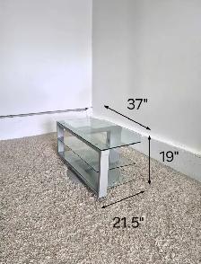 FREE DELIVERY Glass Swivel TV Stand / TV Cabinet / Entertainment - Photo 9