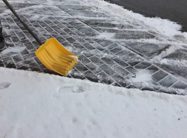 Snow shoveling