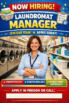 Laundromat Manager/ Lead Attendant