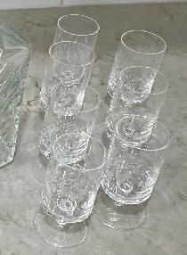 Pristine Decanter and Crystal Glasses (stemmed & barrel style) - Photo 5