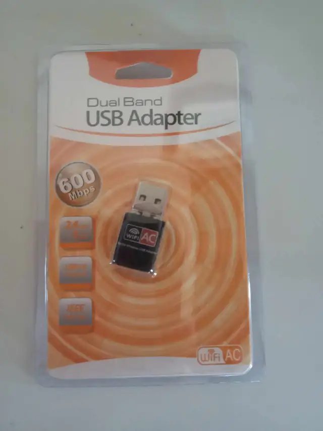 Usb adapteur wireless 600 MBPS NEUF $15.00 FERME