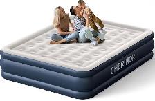CHERIMOR 18" King Size Air Mattress with Built-In Pump