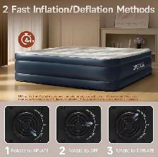 CHERIMOR 18" King Size Air Mattress with Built-In Pump - Photo 8