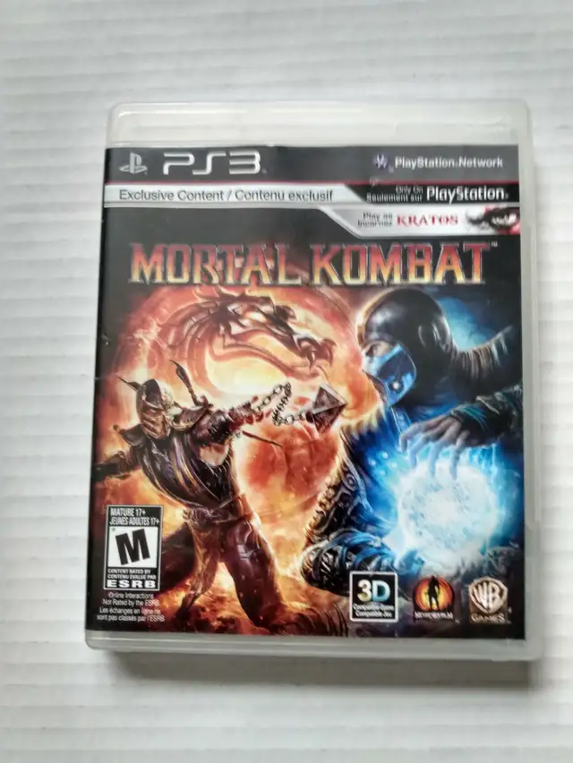 MORTAL KOMBAT 9 (2011) PS3 PLAYSTATION 3 GAME GOOD CONDITION