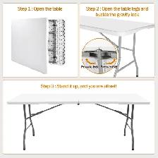 Lakhow 6FT Folding Table - Photo 5