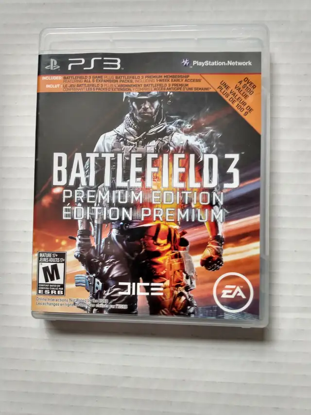 BATTLEFIELD 3 PREMIUM EDITION PS3 PLAYSTATION 3 GAME MINT