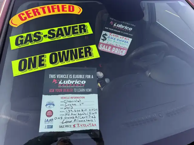 2012 Chevrolet Cruze LT Turbo w/1SA - Photo 10