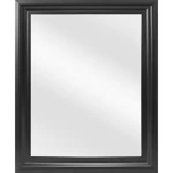 28.5" x 40.5" Black Framed Wall Mirror