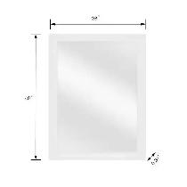 28.5" x 40.5" Black Framed Wall Mirror - Photo 3