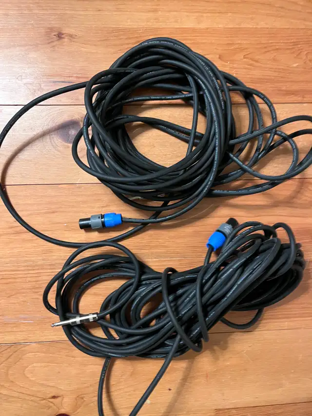 1/4 in to speakon speaker cables 55ft