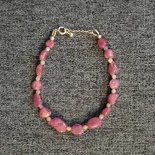 Sterling Silver and Ruby Bracelet for Sale