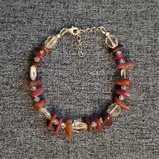 Ruby and Topaz Bracelet on Sterling Silver