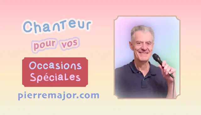 Chanteur pour vos Occasions Spéciales