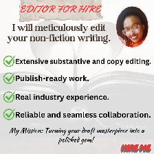 NEED AN EDITOR FOR YOUR NON-FICTION MANUSCRIPT?