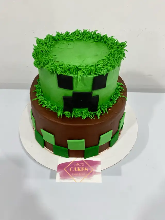 Minecraft cake 20-25 servings