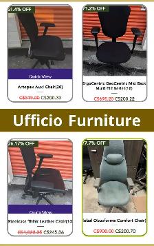 Used Furniture. New Possibilities-Start With Ufficio Furniture!