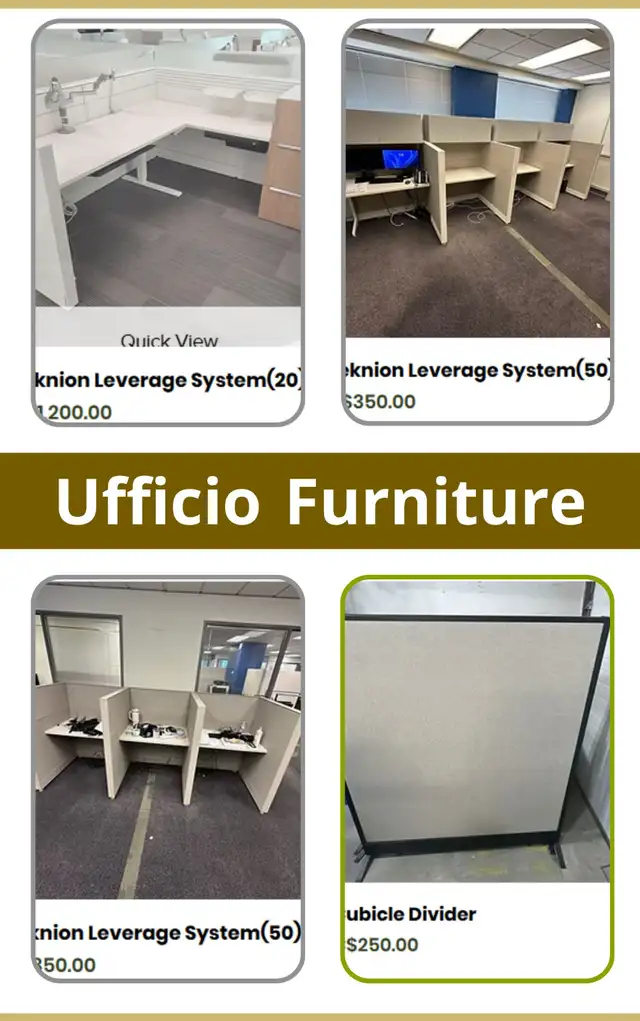 Used Cubicles For Sale-Ufficio Furniture-Call Now!
