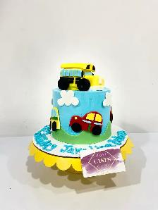 The wheels on the bus cake, pokemon cake , Nintendo cake