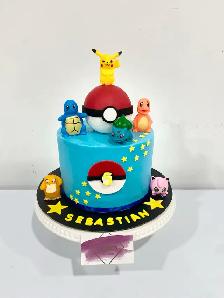 The wheels on the bus cake, pokemon cake , Nintendo cake - Photo 4