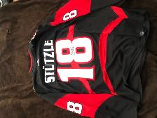 retro Ottawa senators Tim stutzle jersey signed - Photo 3