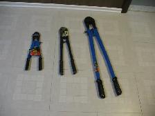 3 Bolt Cutters, Excellent Condition