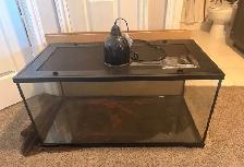 40 Gallon Terrarium Reptile Tank & Heat Lamp - Photo 5
