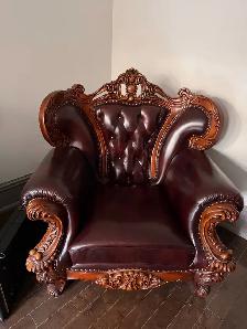 Premium Italian leather sofa for sale