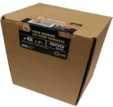 500PK Deck Screws Brown Ceramic #8 x 2in (Price $28.49)