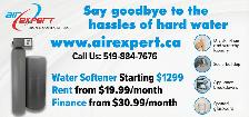 WATER SOFTENER WATER SOFTENER WATER SOFTENER $1299 INSTALLED