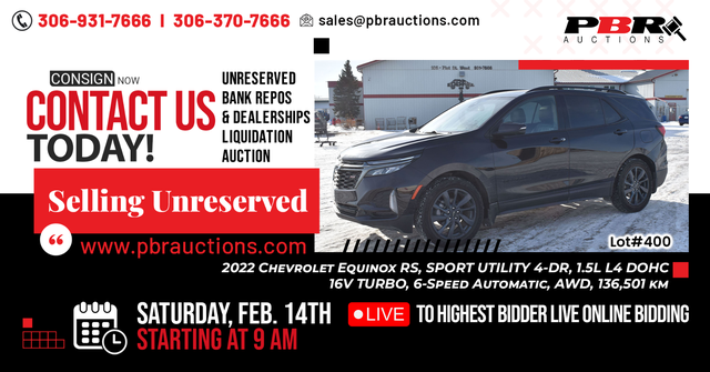 ! Unreserved Bank Repos & Dealerships Liquidation Auction !