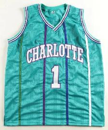 Muggsy Bogues Signed Hornets Blue Jersey l Authenticated