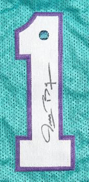 Muggsy Bogues Signed Hornets Blue Jersey l Authenticated - Photo 2