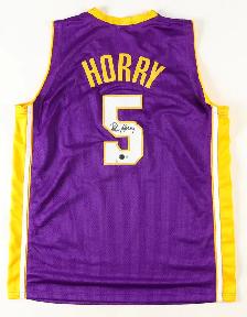 Robert Horry Signed Lakers Purple Jersey l Authenticated - Photo 4