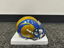 Aaron Donald Rams Signed Blue & Gold Mini Helmet | Authenticated