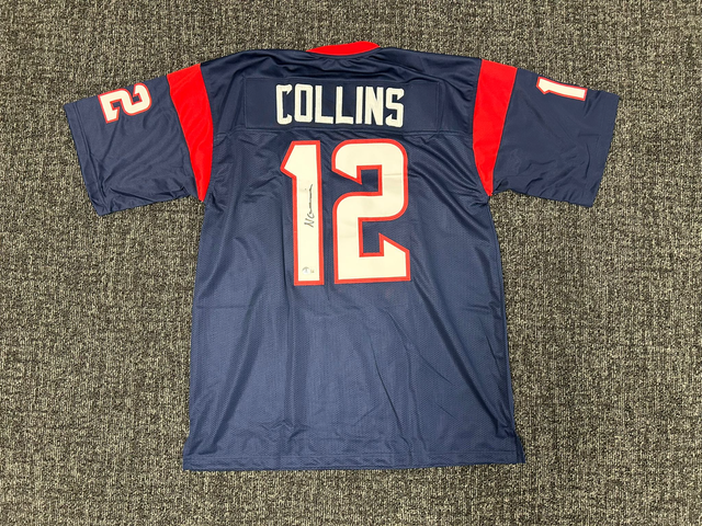 Nico CollinsTexans Signed Navy Jersey | Authenticated