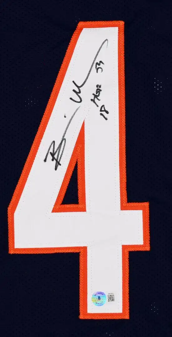 Brian Urlacher Bears Signed Navy Jersey (HOF 18) l Authenticated - Photo 2