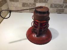 Vintage Dietz Red Traffic signal lantern