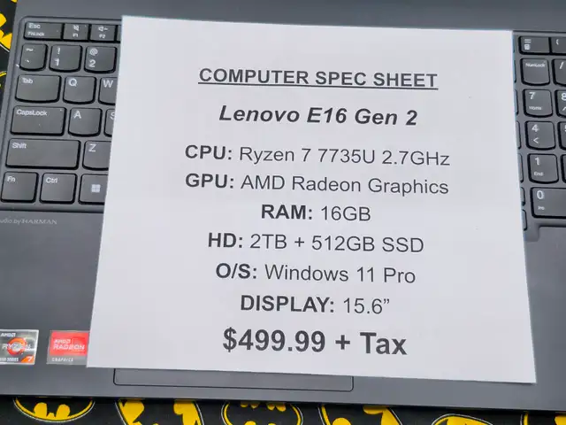 Lenovo ThinkPad E16 Gen 2 - 2 TB SSD (#18372) - Photo 8