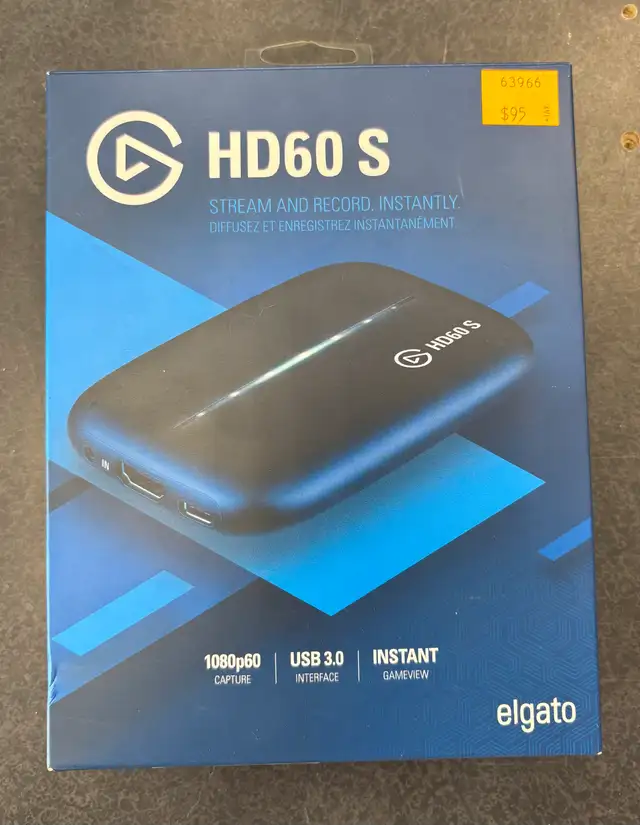 Elgato HD60 S Game Capture Card - Complete in Box